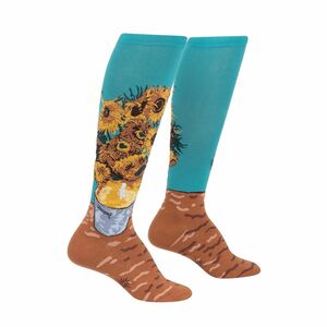 Sock it to me - Damen Socken lang - Sunflowers van Gogh Socken fr Knstler Gr.39-42 One Size