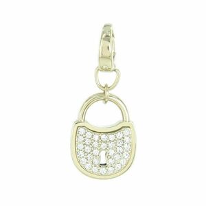 Fossil Anhnger Charms JF00036710 Schloss gold Strass