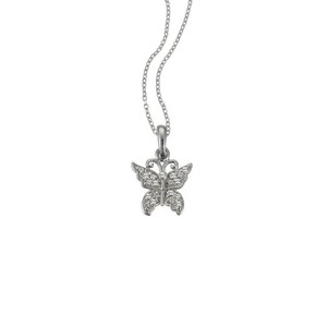 Scout Kinder Halskette Kette Silber Schmetterling Glitzer Mdchen 261087200