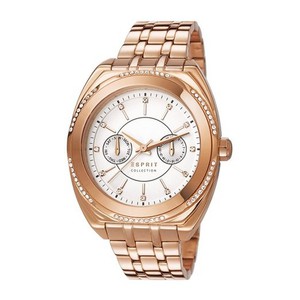 Esprit Damen Uhr Armbanduhr Clymene Edelstahl Ros EL102072F04