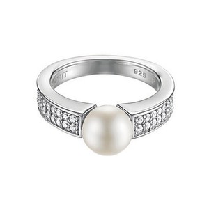 Esprit Damen Ring Silber Zirkonia Precious Glam Sunset wei ESRG91587A1
