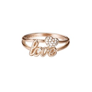 Esprit Damen Ring Messing JW52882 Ros LOVE/Herzen ESRG02773C1