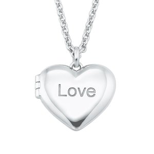 s.Oliver Jewel Damen Kette Halskette Silber Medaillon Herz Love 2026085