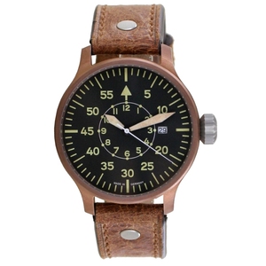Aristo Herren Uhr Armbanduhr Vintage Erbstck Fliegeruhr Quarz 0H19QU