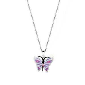 Scout Kinder Halskette Kette Silber Schmetterling Glitter 261000008