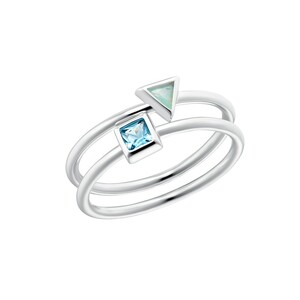 s.Oliver Jewel Damen Ring Silber 925 Zirkonia grn blau 203398
