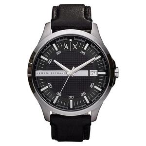 Armani Exchange Herren Armbanduhr Uhr HAMPTON AX2101 Leder