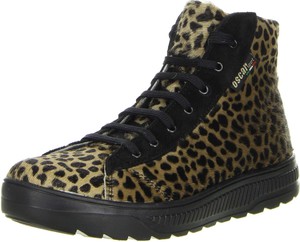 OSCAR Sport Damen High-Cut Sneaker Echtfell Leopard