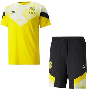 Puma BVB Borussia Dortmund Trikot + Short Outfit Herren