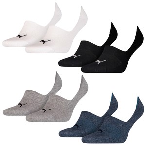 4 Paar Puma Socken Footie Sportsocken Invisible Gr. 35 - 46 Unisex