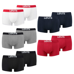 12er Pack Levis Men Solid Basic Trunk Boxershorts Unterhose Pant Unterwsche