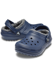 Crocs Classic Lined Clog K Kinder Gefttert Hausschuh Pantoffel 203506-459 blau