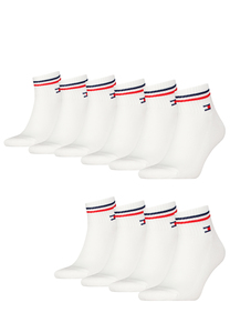Tommy Hilfiger Unisex Quarter Socken im Retro Design knchelhoch 10-er Pack