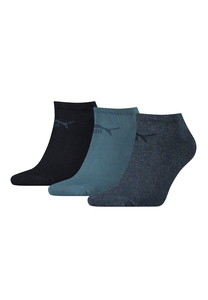 Puma Unisex Sneaker Socken im Retro Design knchelhoch fr Damen Herren 3er Pack