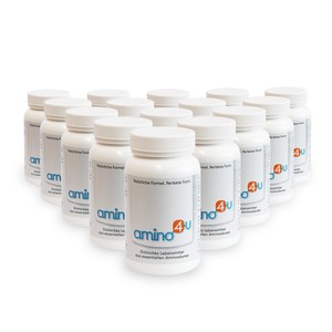 Amino4U Set Sparpaket alle 8 essentiellen Aminosuren Muskelaufbau 15 x 120g Dose