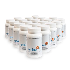 Amino4U Set Sparpaket alle 8 essentiellen Aminosuren Muskelaufbau 20 x 120g Dose