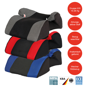 Autositzerhhung Easy Way von UNITED KIDS Gruppe II/III (15-36 kg) Kindersitz Autositz (39 x 40 x 17 cm)