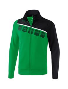 Erima 5-C Polyester Jacket - smaragd/black/white