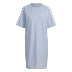 adidas Damen Essentials 3-Streifen Single Jersey Boyfriend T-Shirt-Kleid