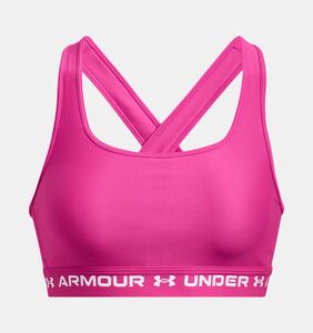 Under Armour Ua Crossback Mid Bra - rebel pink