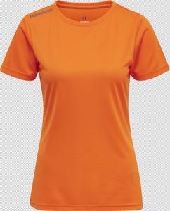 newline Women Core Functional T-Shirt S/S - orange tiger
