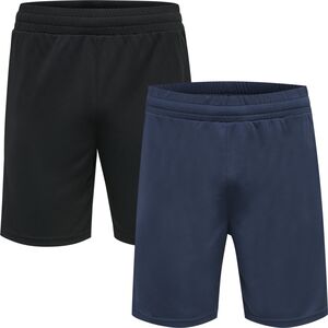 Hummel Hmlte Topaz 2-Pack Shorts - black/insigina blue