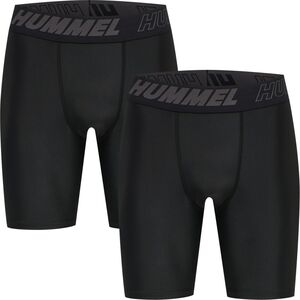 Hummel Hmlte Topaz 2-Pack Tight Shorts - black/black