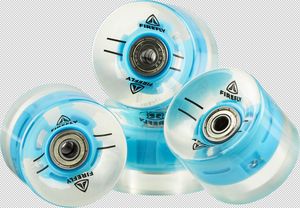 Firefly Skateb-Rolle Plastik 60X45 Mm Led - transparent/blau