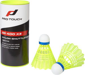 Pro Touch Badminton-Ball Sp 400 X3 (Shuttlecock) - gelb