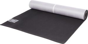 Energetics Yoga-Matte Natural Rubber Mat Microfiber - grey light