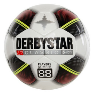 Derbystar 290 g Gramm Fuball FB-CLASSIC S-LIGHT Super Light Sonderanfertigung - weiss/rot/schwarz