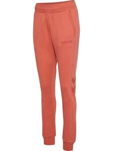 Hummel hmlLEGACY WOMAN TAPERED PANTS - apricot brandy