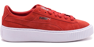 Puma Suede Platform Retro Sneaker Schuhe rot/wei 362223-03