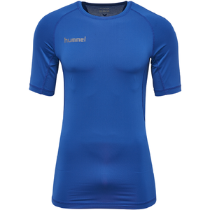 Hummel First Perfection SS Jersey Funktionsshirt Kompressionsshirt Shirt blau 003729-7045