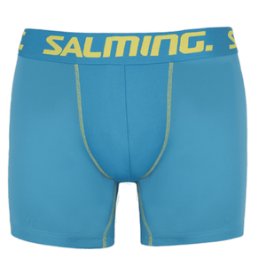 Salming Record Extra Long Boxer Shorts Slip Unterhose Herrenslip blau/gelb 912106-070