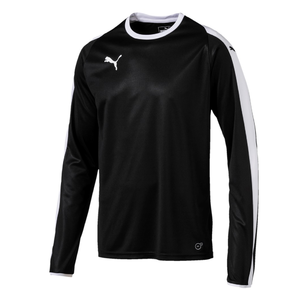 Puma Liga Jersey LS Longsleeve Trikot langarm Shirt schwarz/weiss 703419-03