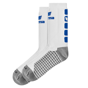 1 Paar Erima Classic 5-C Cubes Short Socks Socken Sportsocken wei/blau/grau 218-1914
