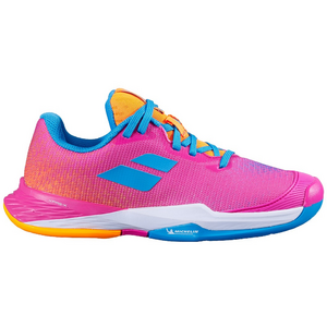 Babolat Jet Mach 3 All Court Junior Tennis Tennisschuhe Sportschuhe Kinderschuhe pink/blau/orange 32S21648-5052