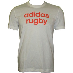 Adidas Category Tee Rugby Herren Shirt wei/rot