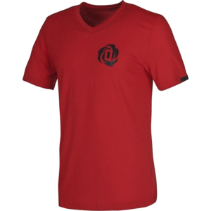Adidas Derrick Rose V-Neck T-Shirt Herrenshirt rot/schwarz W66503