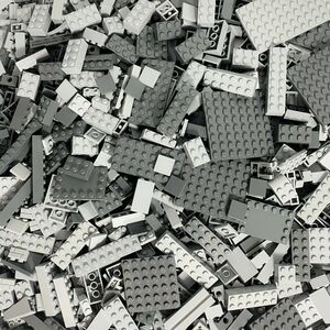 LEGO Steine Sondersteine Hellgrau Dunkelgrau Gemischt NEU! Menge 100x