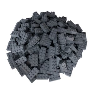 LEGO 2x4 Steine Hochsteine Dunkelgrau - 3001 NEU! Menge 250x