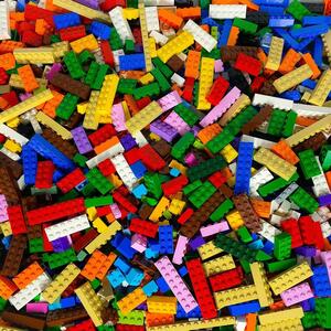 LEGO Steine Hochsteine Bunt Gemischt 80 gr. ca. 50 Teile NEU! Menge 50x