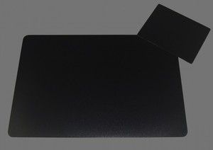 Schreibtischunterlagen Set 40 x 60 cm mit Mousepad schwarz 