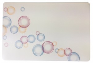 Schreibtischunterlage Motiv weier Untergrund mit Blasen / Bubbles 40 x 60 cm abwischbar 