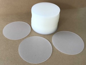 100 Bierdeckel Untersetzer transparent Kunststoff Polypropylenfolie abwischbar Durchmesser 9,9 cm