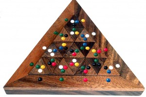 Farben Dreieck, Spiel aus Holz