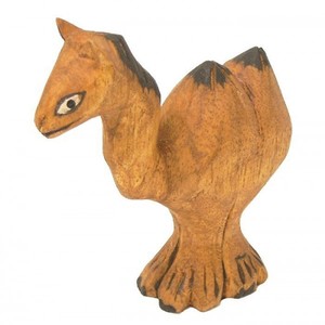 Holzfigur Kamel, ca. 10 cm aus Soar-Holz, handgeschnitzt und leicht bemalt