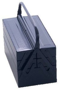 Metall-Werkzeugkasten 5-tlg., blau