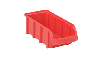 Sichtlagerbox, Basic PP, Gr. 2L, 18 Stck, Farbe rot